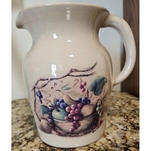 Yesteryears Pottery Stoneware Pitcher Marshall Pottery Texas.  8 In Made In USA